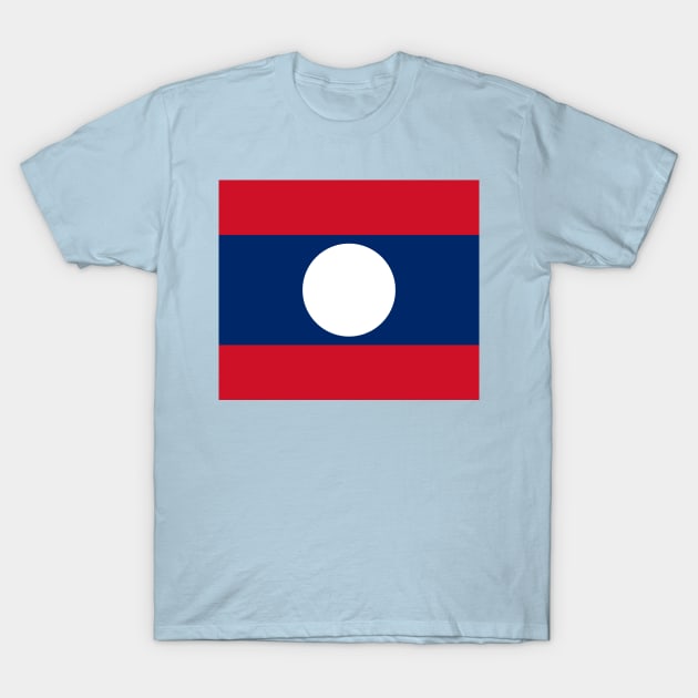 Laos flag T-Shirt by flag for all